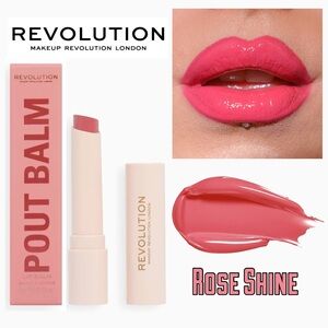 Rose Shine • Makeup Revolution Pout Balm • New in Box 0.08oz